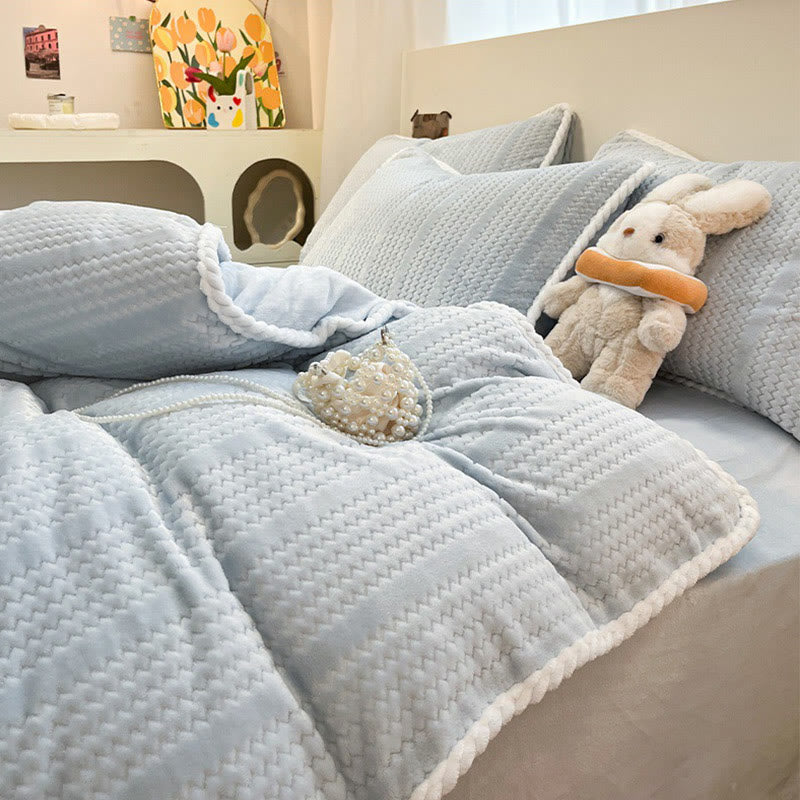 Luxuriöses Fleece-Winterbettwäscheset (4-teilig) - image 12
