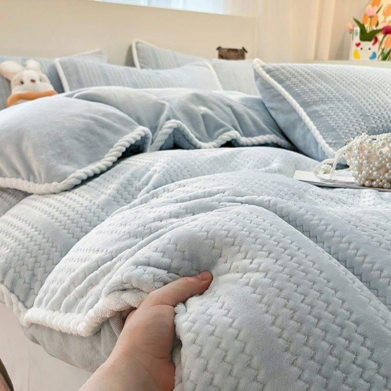 Luxuriöses Fleece-Winterbettwäscheset (4-teilig) - image 7