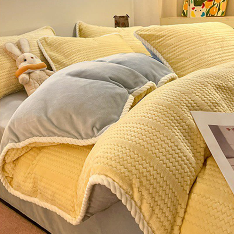 Luxuriöses Fleece-Winterbettwäscheset (4-teilig) - image 19