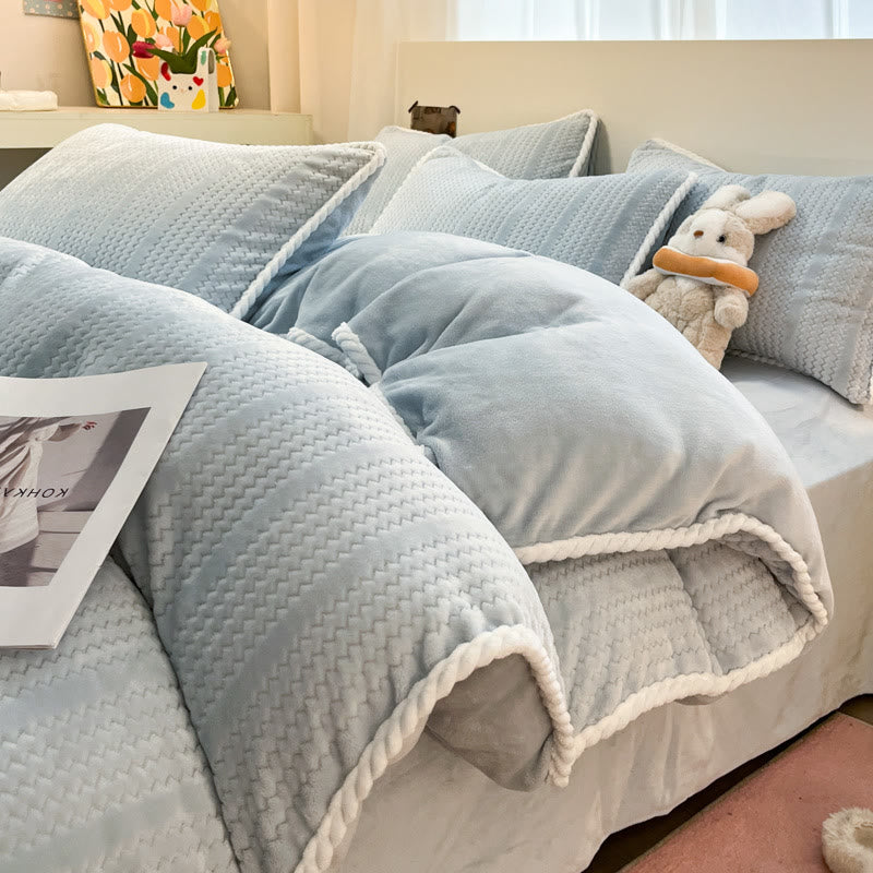 Luxuriöses Fleece-Winterbettwäscheset (4-teilig) - image 11