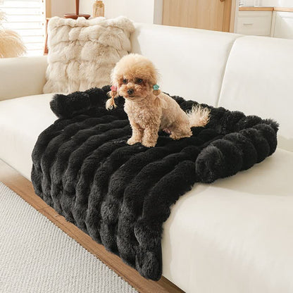 Ownkoti Solides Plüsch-Haustiersofabett - Schwarz - 75cm x 75cm - image 16
