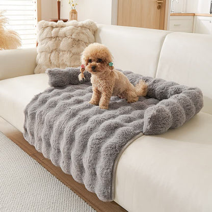 Ownkoti Solides Plüsch-Haustiersofabett - Dunkelgrau - 75cm x 75cm - image 5
