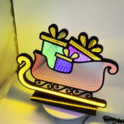 Ownkoti Weihnachtsschlitten 3D-Tunnellicht - image 2