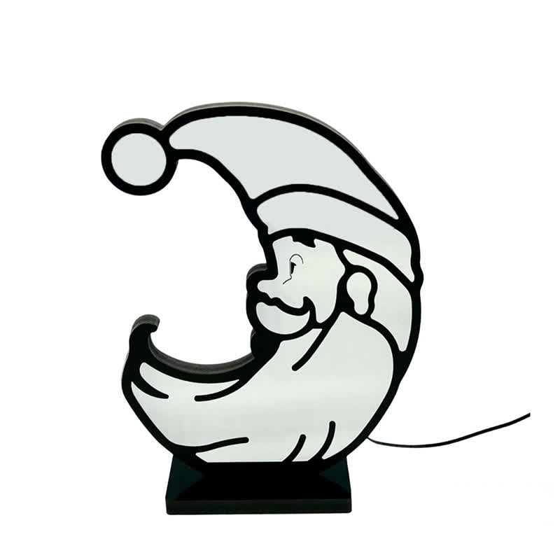 Ownkoti 3D-Weihnachtsmann-Unendlichkeitslichter - image 4