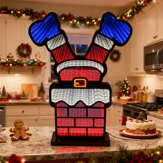 Ownkoti Santa Chimney LED-Umgebungslampe - 2 STÜCKE - 2" B x 11"L x 16" H - image 0