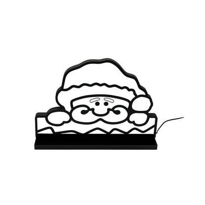 Ownkoti 3D-Weihnachtsnachtslampe mit Weihnachtsmanngesicht - image 3