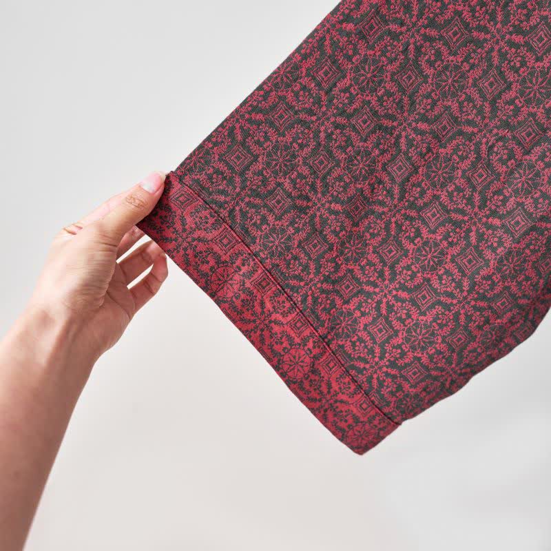Ownkoti – Weihnachtsinspirierter Kimono-Bademantel aus Baumwollgaze - image 6