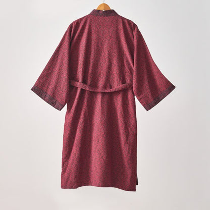 Ownkoti – Weihnachtsinspirierter Kimono-Bademantel aus Baumwollgaze - image 10