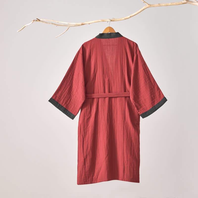 Ownkoti – Minimalistischer Kimono-Bademantel aus fester Baumwollgaze - image 10