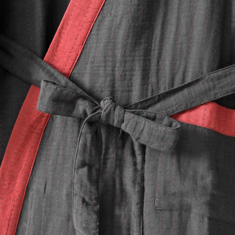 Ownkoti – Minimalistischer Kimono-Bademantel aus fester Baumwollgaze - image 5