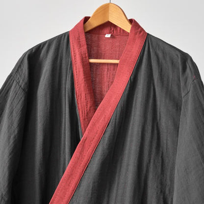 Ownkoti – Minimalistischer Kimono-Bademantel aus fester Baumwollgaze - image 4