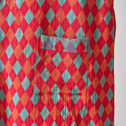 Ownkoti – Klassischer Kimono-Bademantel aus Baumwollgaze mit Rautenmuster - image 7