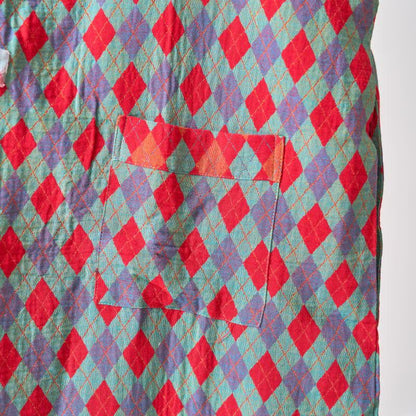 Ownkoti – Klassischer Kimono-Bademantel aus Baumwollgaze mit Rautenmuster - image 18