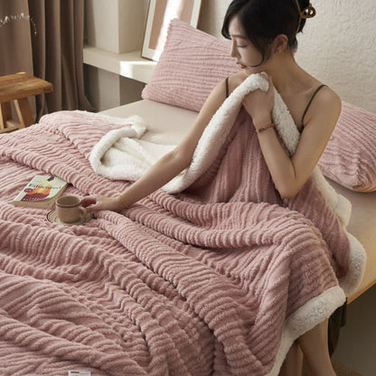 Ownkoti – Jacquard-Sherpa-Decke mit Baummuster - image 4