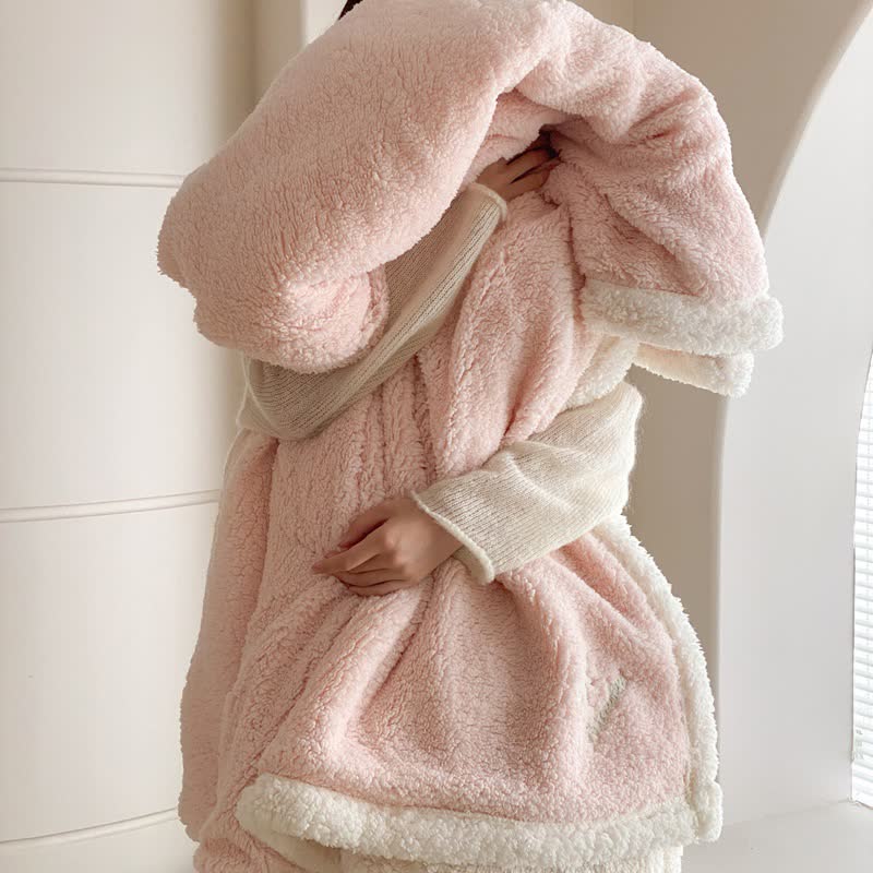 Ownkoti Bow Sherpa Wende-Überwurfdecke - image 9