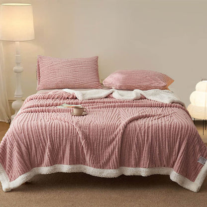 Ownkoti – Jacquard-Sherpa-Decke mit Baummuster - image 2