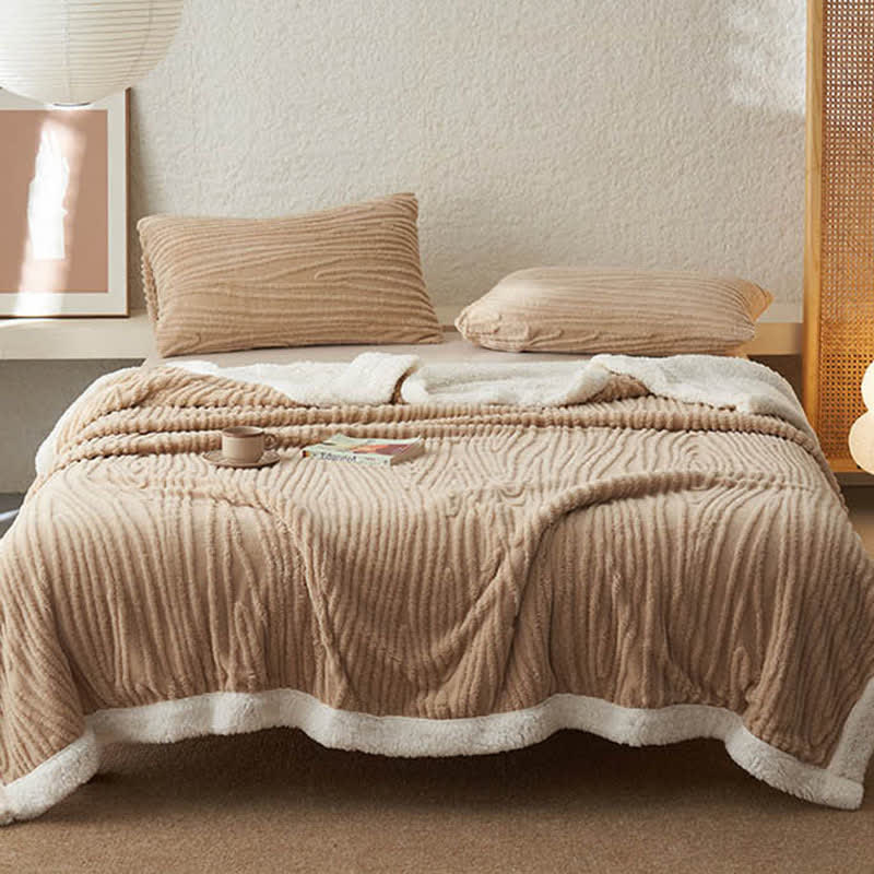 Ownkoti – Jacquard-Sherpa-Decke mit Baummuster - image 13