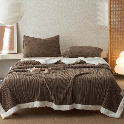 Ownkoti – Jacquard-Sherpa-Decke mit Baummuster - image 11