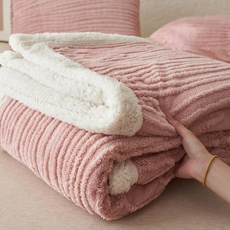 Ownkoti – Jacquard-Sherpa-Decke mit Baummuster - image 5