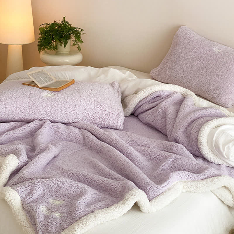 Ownkoti Bow Sherpa Wende-Überwurfdecke - image 21