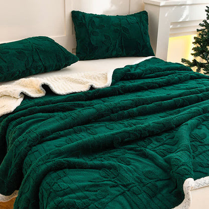 Ownkoti Wende-Überwurfdecke mit Blattstruktur - image 5