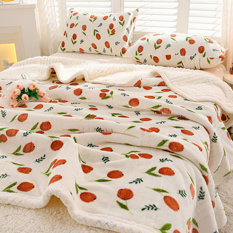 Ownkoti Wende-Überwurfdecke „Tulip Sherpa“ - 200cm x 230cm - image 0