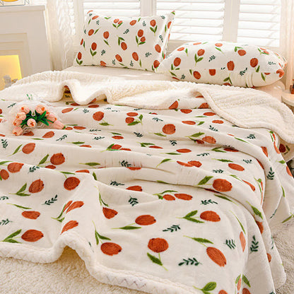 Ownkoti Wende-Überwurfdecke „Tulip Sherpa“ - 200cm x 230cm - image 0