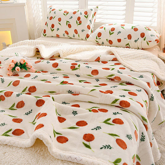 Ownkoti Wende-Überwurfdecke „Tulip Sherpa“ - 200cm x 230cm - image 0