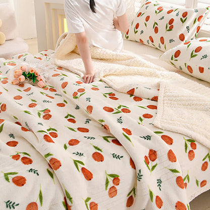 Ownkoti Wende-Überwurfdecke „Tulip Sherpa“ - image 1