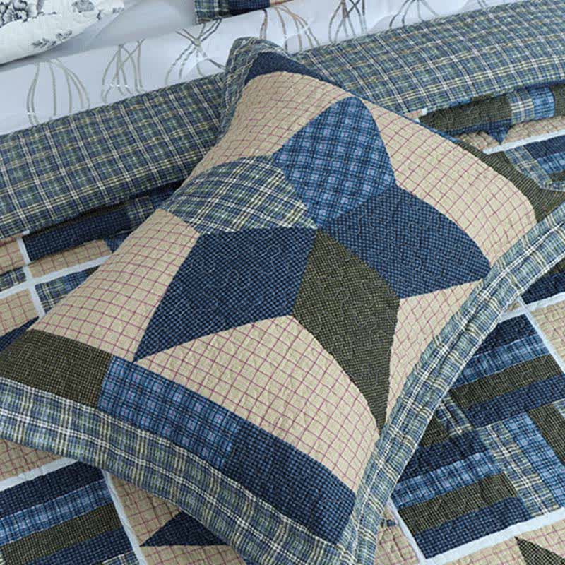 Ownkoti Vintage Star Patchwork Baumwolldecke - image 3