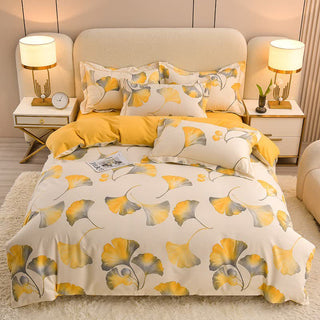 Ownkoti Timeless Ginkgo-Bettwäscheset aus Baumwolle (4-teilig) - 220cm x 240cm - image 0