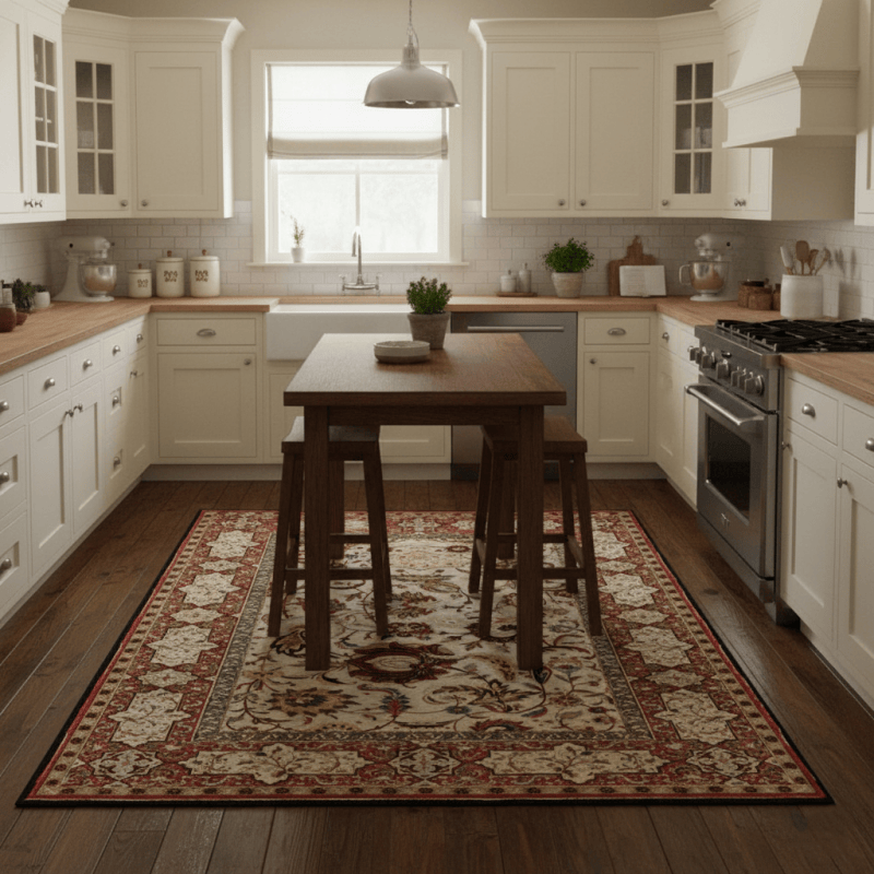 Ownkoti Persischer Blumenteppich, vielseitig einsetzbar - image 1