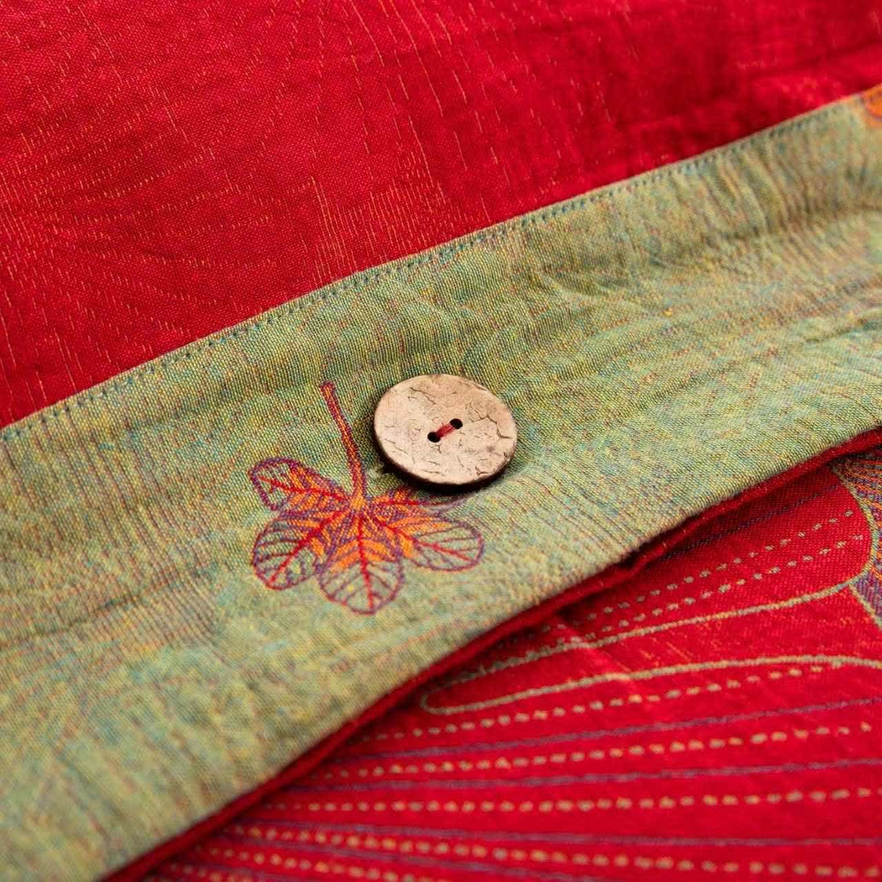 Ownkoti Bettwäsche aus reiner Baumwollgaze mit Ginkgoblatt-Motiv (4-teilig) - image 7