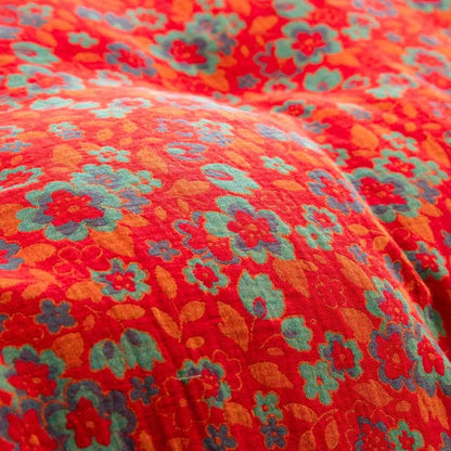 Ownkoti Bettwäsche mit Blumenmuster aus reiner Baumwollgaze (4-teilig) - image 8