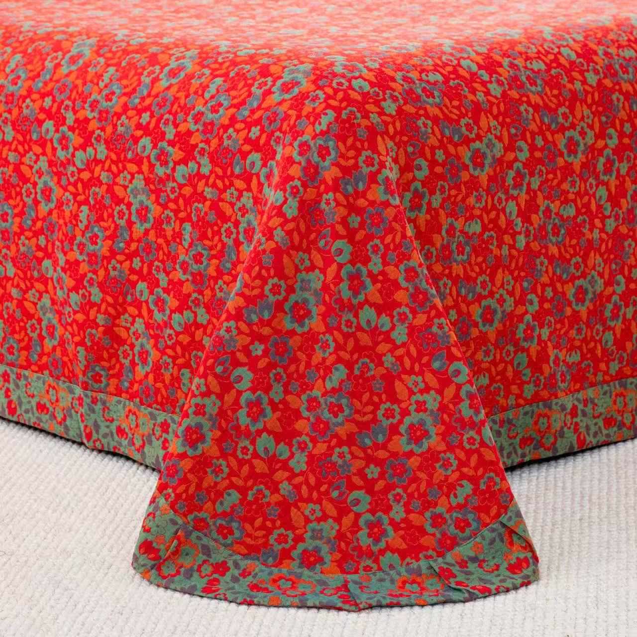 Ownkoti Bettwäsche mit Blumenmuster aus reiner Baumwollgaze (4-teilig) - image 6