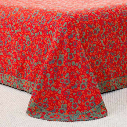 Ownkoti Bettwäsche mit Blumenmuster aus reiner Baumwollgaze (4-teilig) - image 6