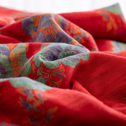 Ownkoti Pfingstrosen-Bettwäsche aus reiner Baumwollgaze (4-teilig) - image 8