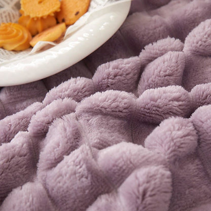 Karierte, dicke, warme Kuscheldecke - image 8