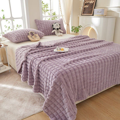 Karierte, dicke, warme Kuscheldecke - image 2