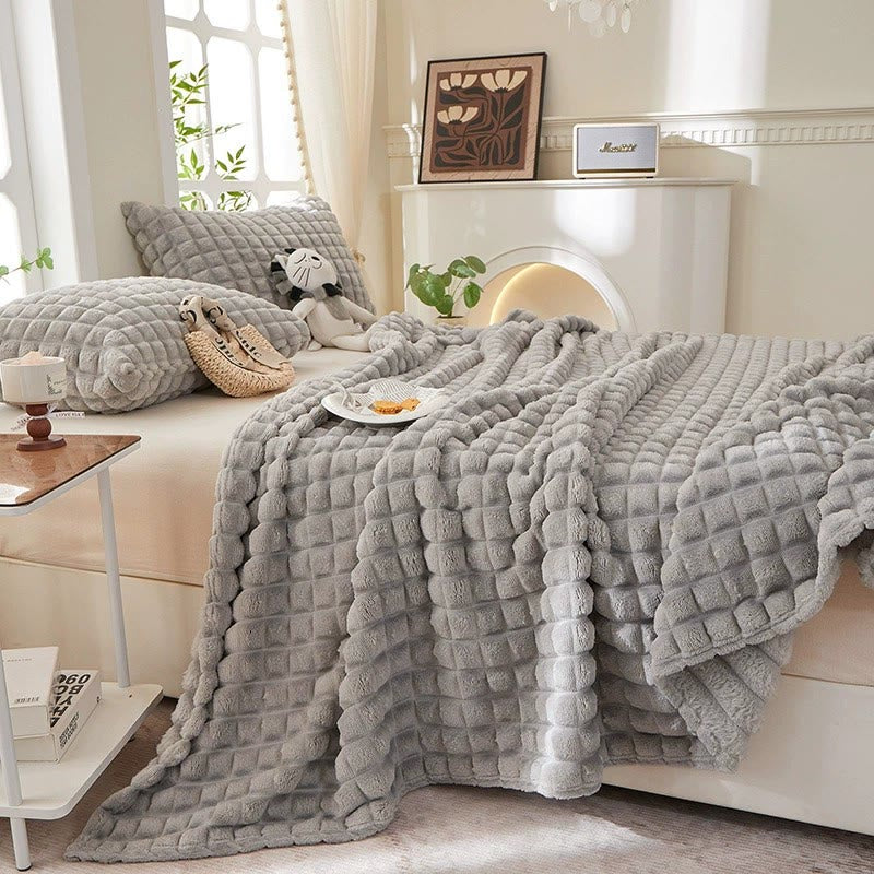 Karierte, dicke, warme Kuscheldecke - image 27