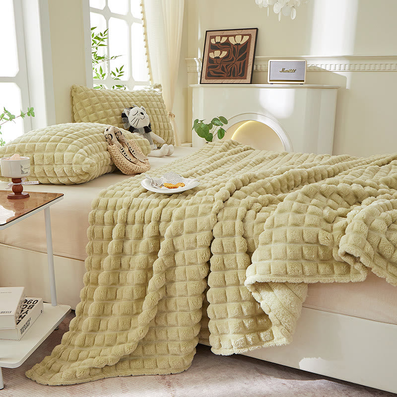 Karierte, dicke, warme Kuscheldecke - image 32