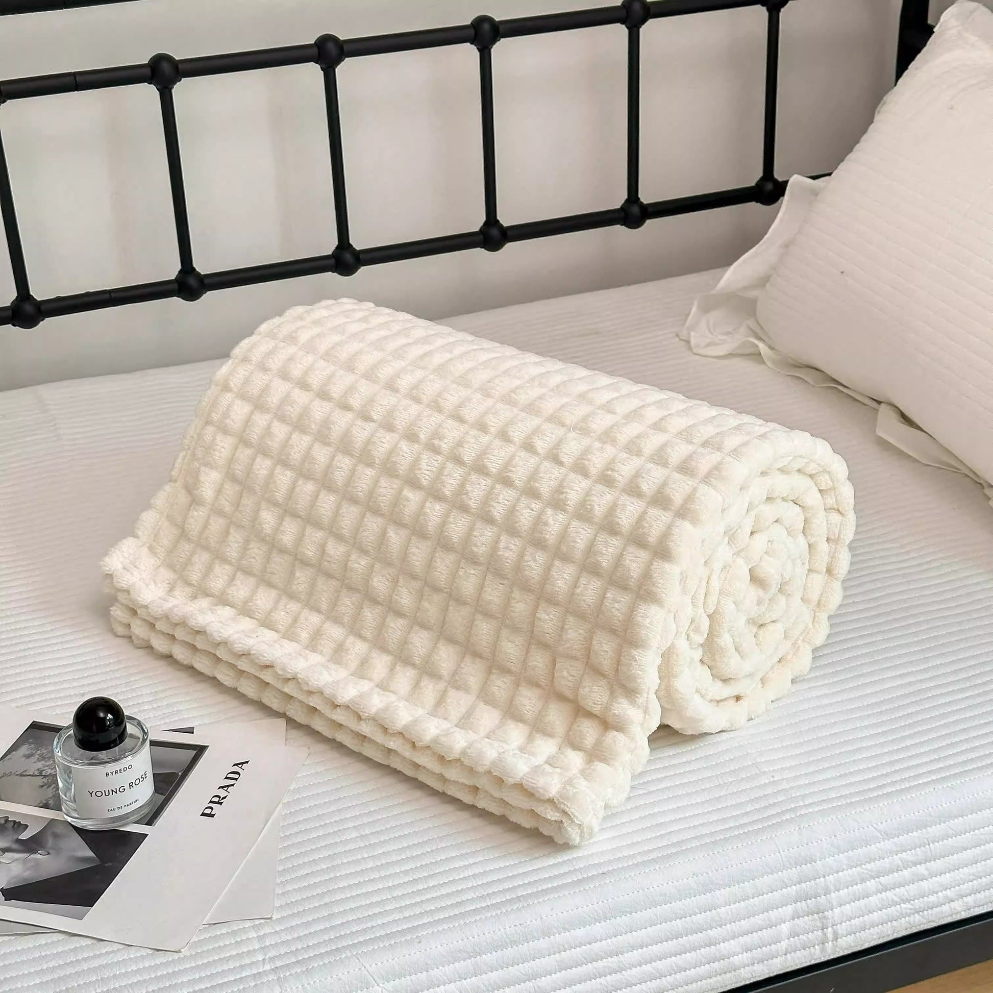 Karierte, dicke, warme Kuscheldecke - image 11