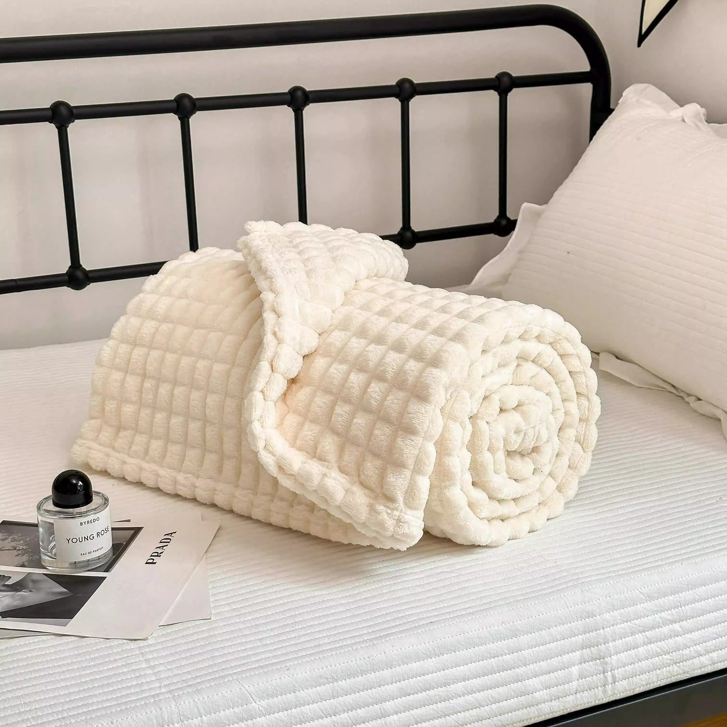 Karierte, dicke, warme Kuscheldecke - image 13