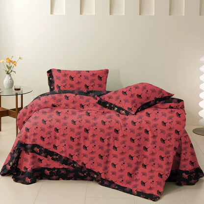 Ownkoti Timeless Ginkgo Baumwoll-Gaze Bettwäsche-Set (4-teilig) - image 5