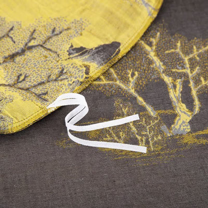 Bettwäscheset aus Baumwollgaze-Jacquard mit Landschaftsdruck (4-teilig) - image 8
