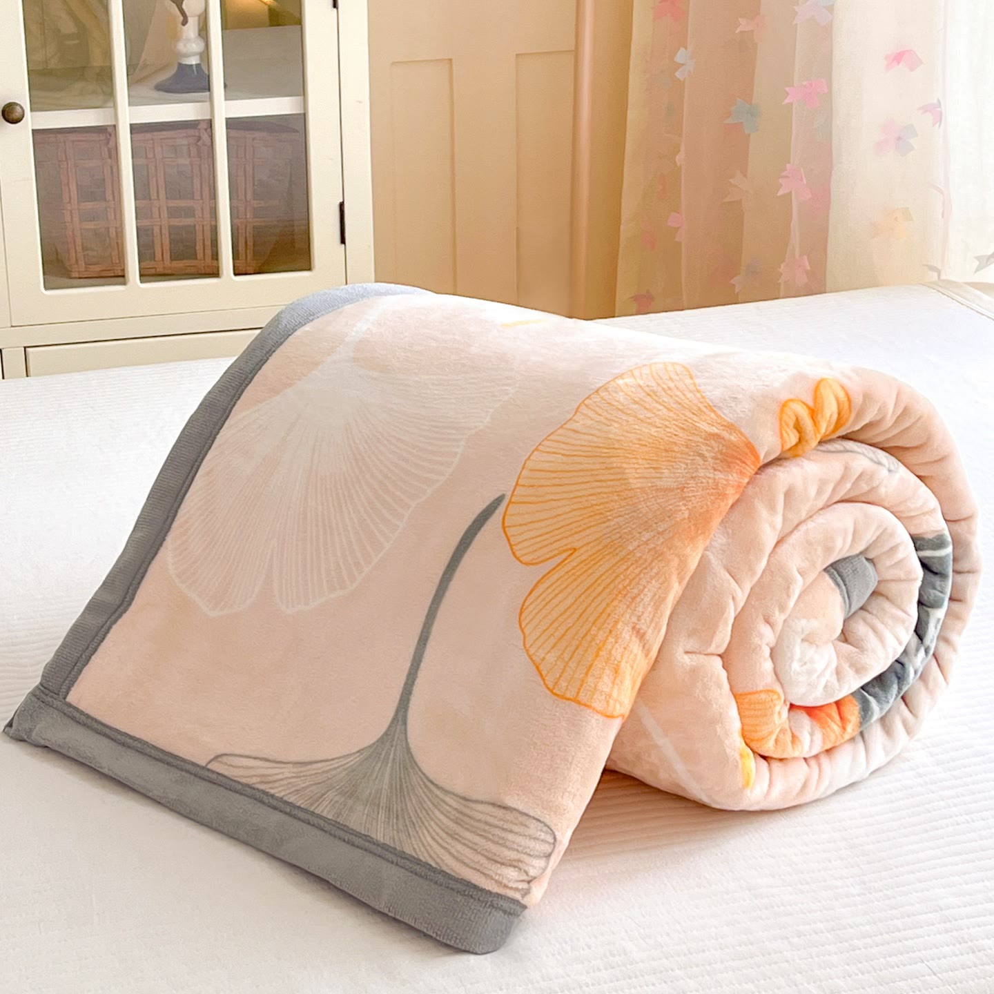 Kuschelige, warme Ginkgo-Blatt-Decke - image 2