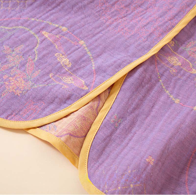 Ownkoti Oriental Retro Jacquard Baumwollgaze Loungewear - image 3