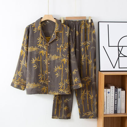 Ownkoti Partner-Loungewear aus Baumwollgaze und Bambus - Herren: Grau - XXL - image 13