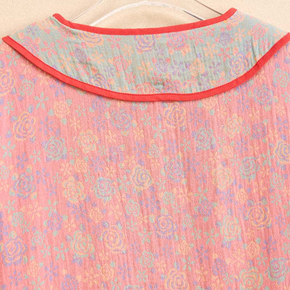 Ownkoti Plus Size Rosenfarbenes Nachthemd aus Baumwollgaze - image 6