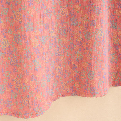 Ownkoti Plus Size Rosenfarbenes Nachthemd aus Baumwollgaze - image 7